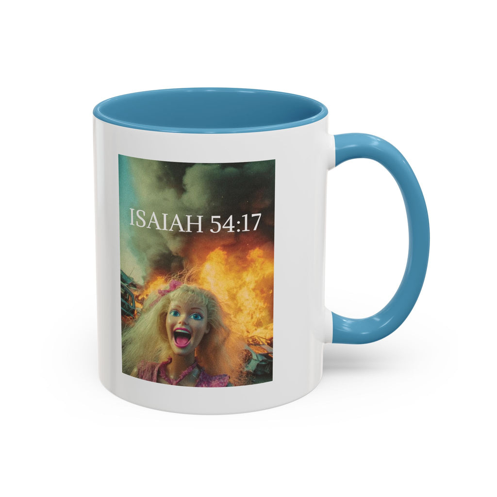 Isaiah 54:17 Faith Mug — No Weapon Formed Against Me Shall Prosper  Coffee Cup