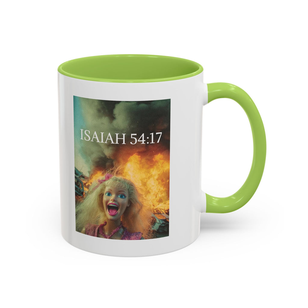 Isaiah 54:17 Faith Mug — No Weapon Formed Against Me Shall Prosper  Coffee Cup
