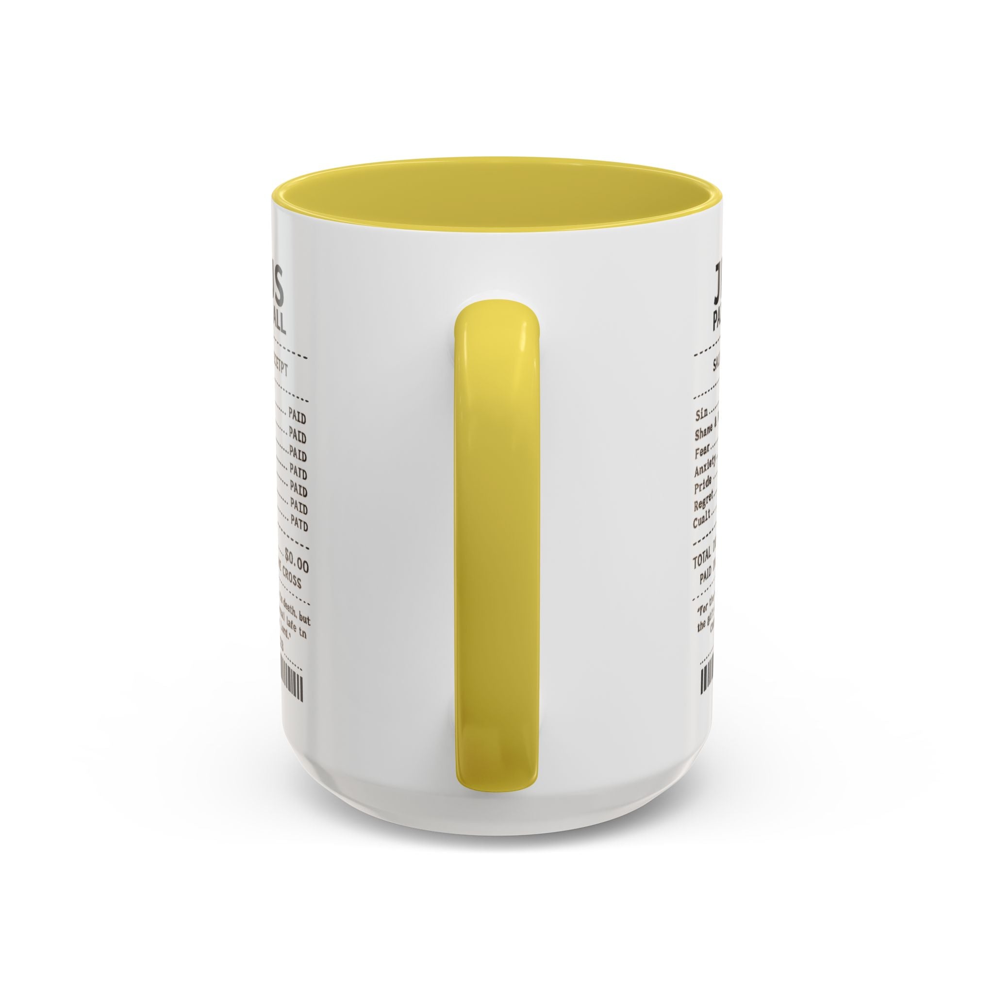 Jesus Paid It All — 11oz/15oz Coffee Cup with Scripture Quotes