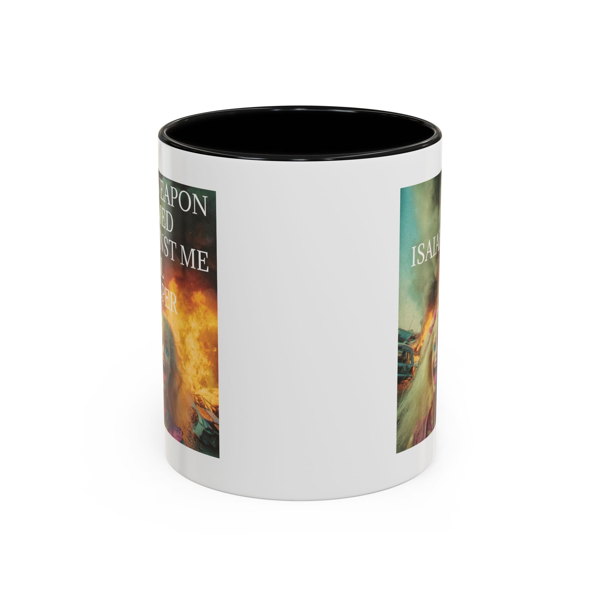 Isaiah 54:17 Faith Mug — No Weapon Formed Against Me Shall Prosper  Coffee Cup