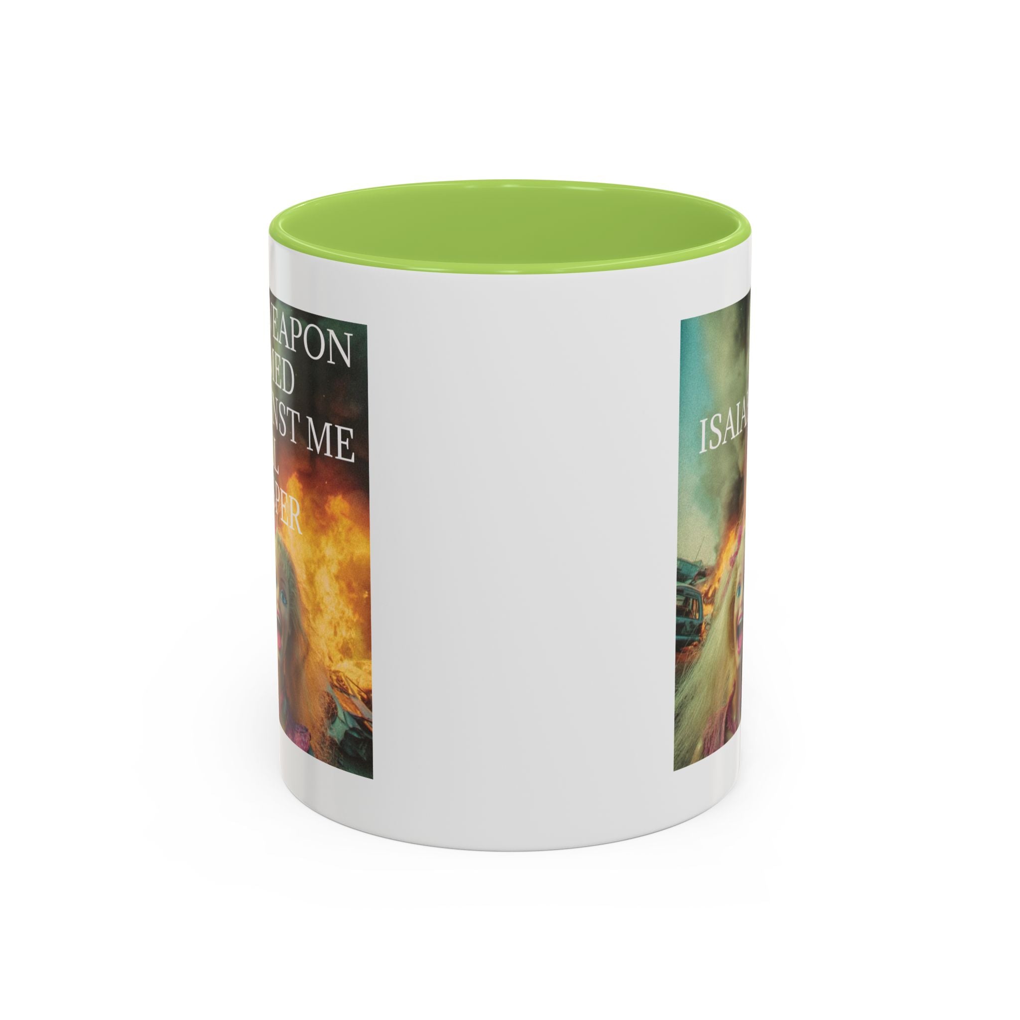 Isaiah 54:17 Faith Mug — No Weapon Formed Against Me Shall Prosper  Coffee Cup