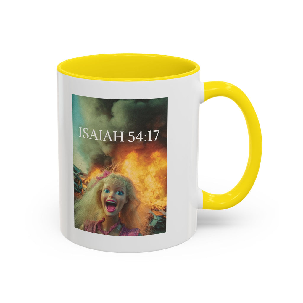 Isaiah 54:17 Faith Mug — No Weapon Formed Against Me Shall Prosper  Coffee Cup