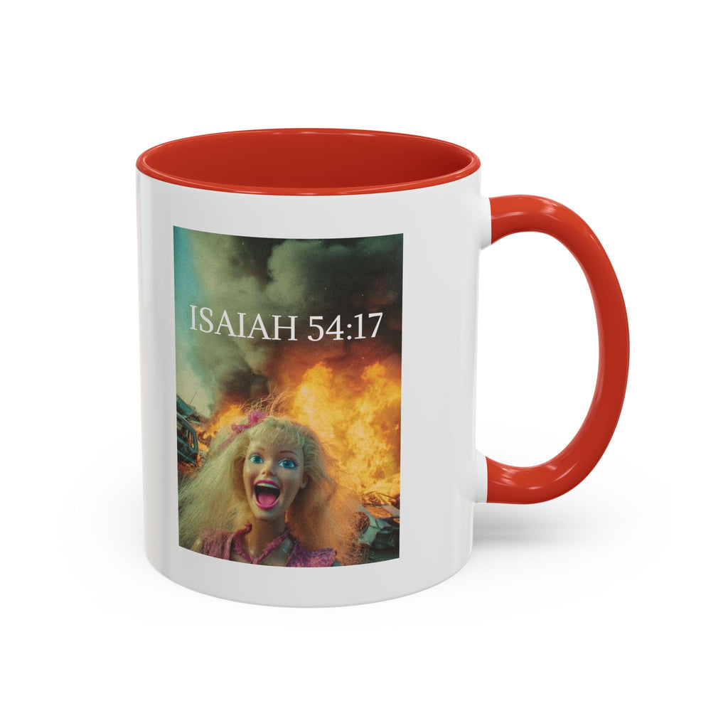 Isaiah 54:17 Faith Mug — No Weapon Formed Against Me Shall Prosper  Coffee Cup