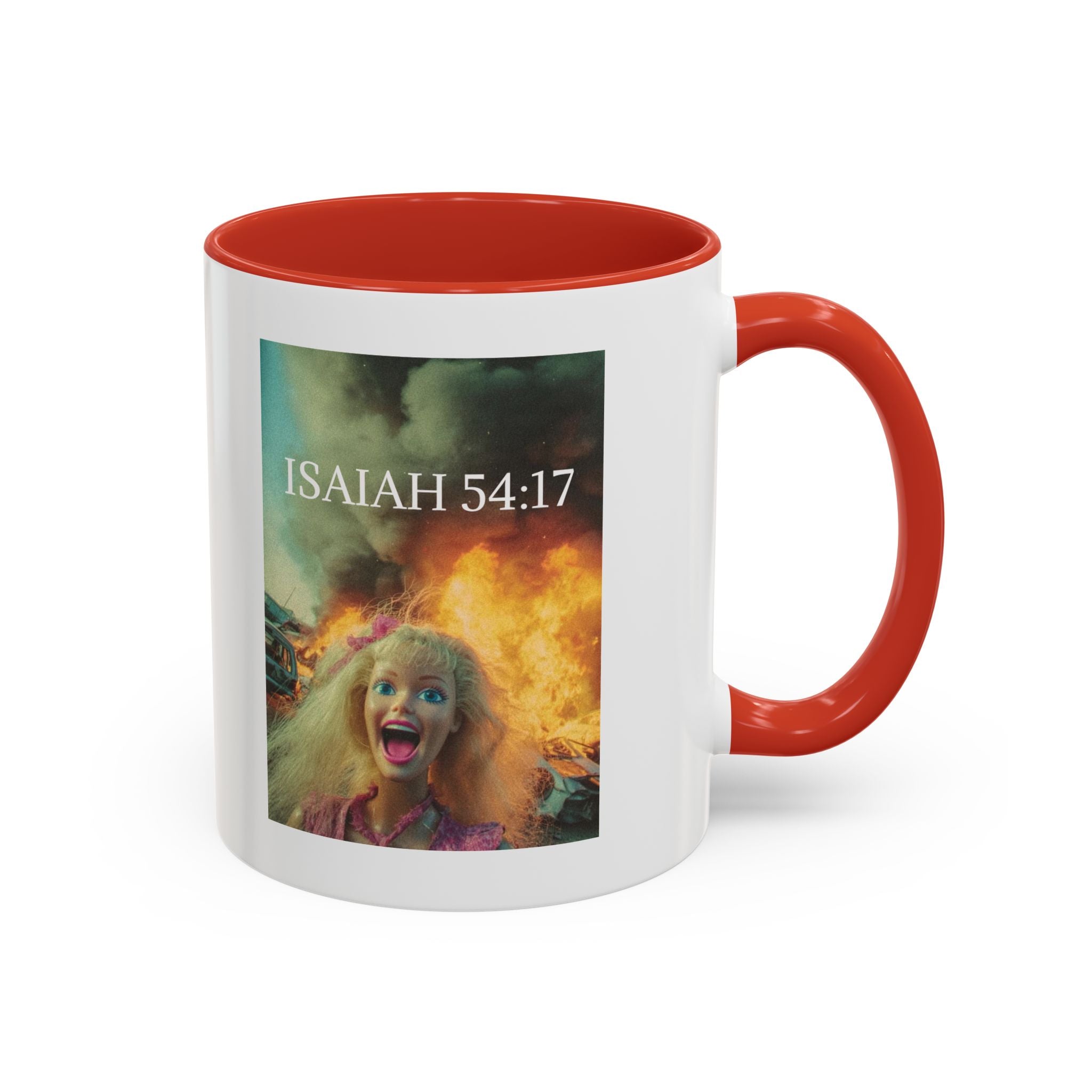 Isaiah 54:17 Faith Mug — No Weapon Formed Against Me Shall Prosper  Coffee Cup