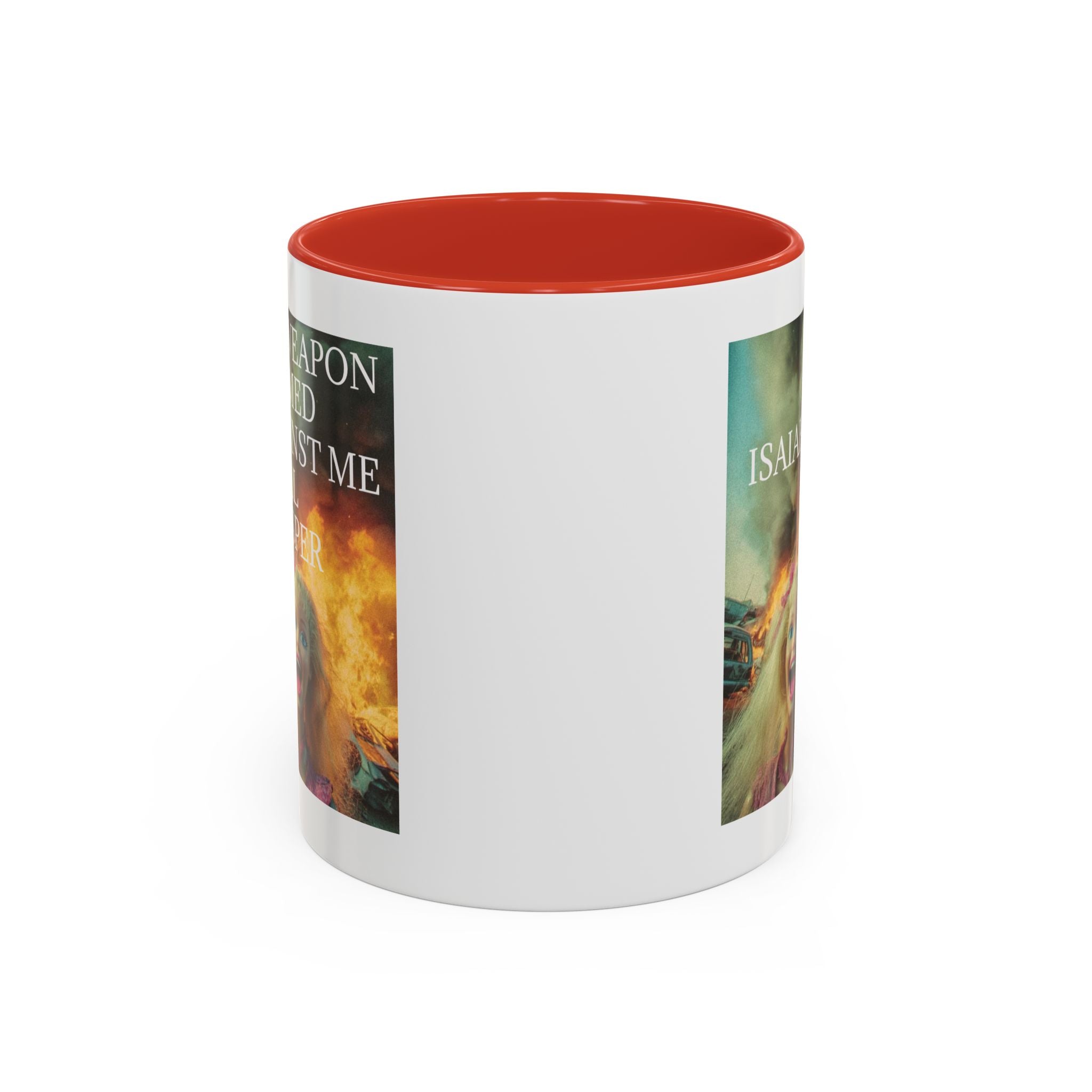 Isaiah 54:17 Faith Mug — No Weapon Formed Against Me Shall Prosper  Coffee Cup