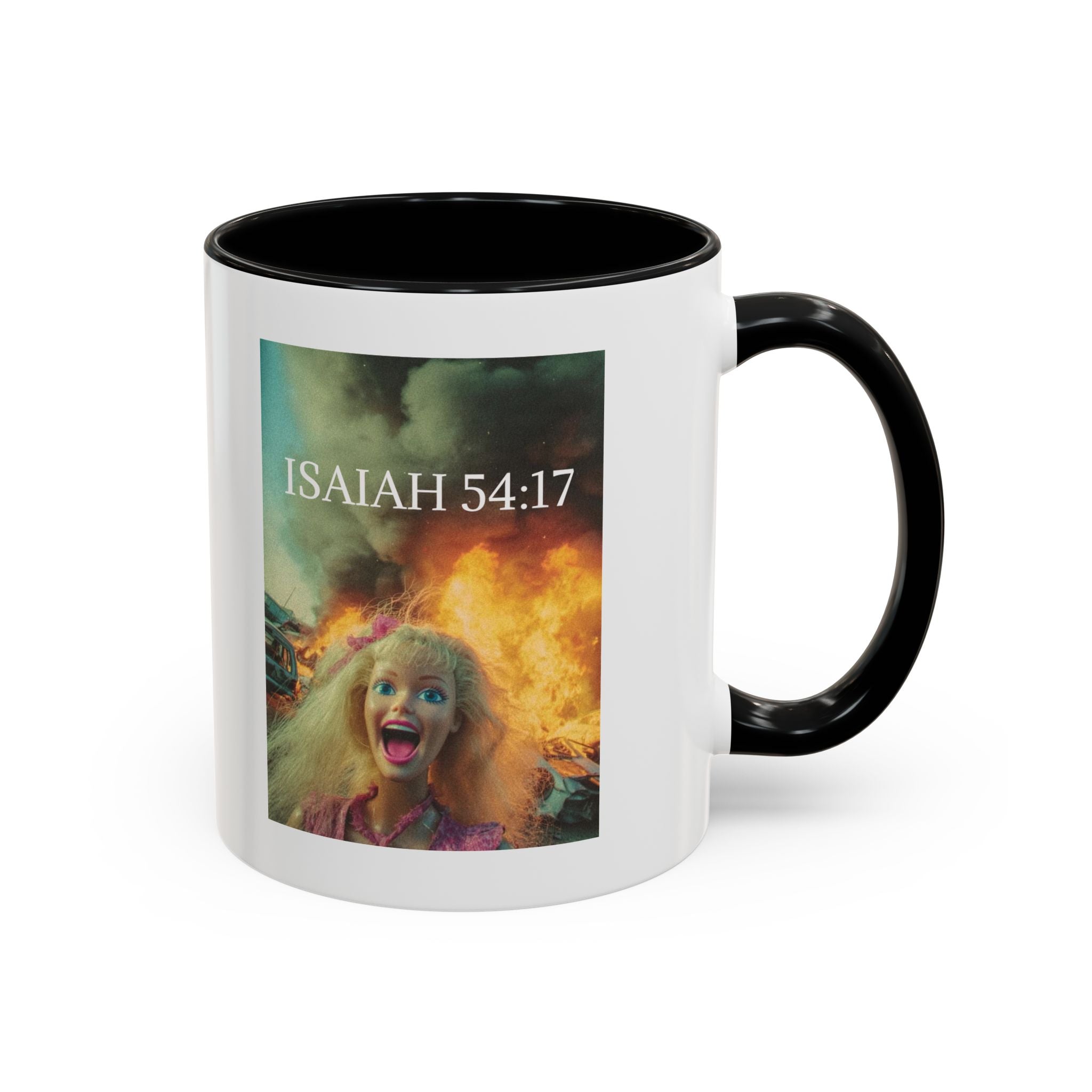 Isaiah 54:17 Faith Mug — No Weapon Formed Against Me Shall Prosper  Coffee Cup