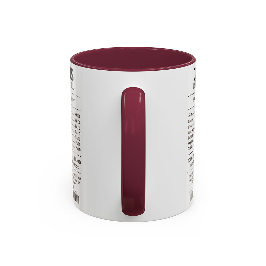 Jesus Paid It All — 11oz/15oz Coffee Cup with Scripture Quotes