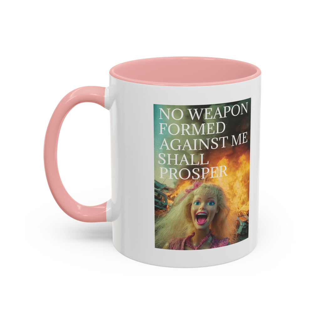 Isaiah 54:17 Faith Mug — No Weapon Formed Against Me Shall Prosper  Coffee Cup
