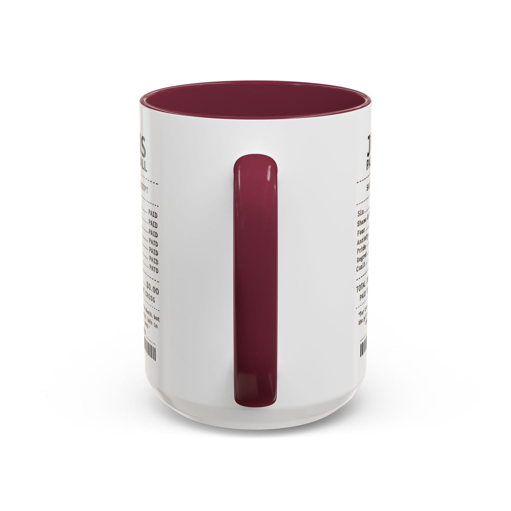 Jesus Paid It All — 11oz/15oz Coffee Cup with Scripture Quotes
