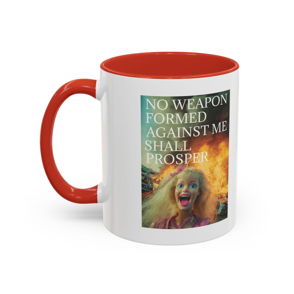 Isaiah 54:17 Faith Mug — No Weapon Formed Against Me Shall Prosper  Coffee Cup