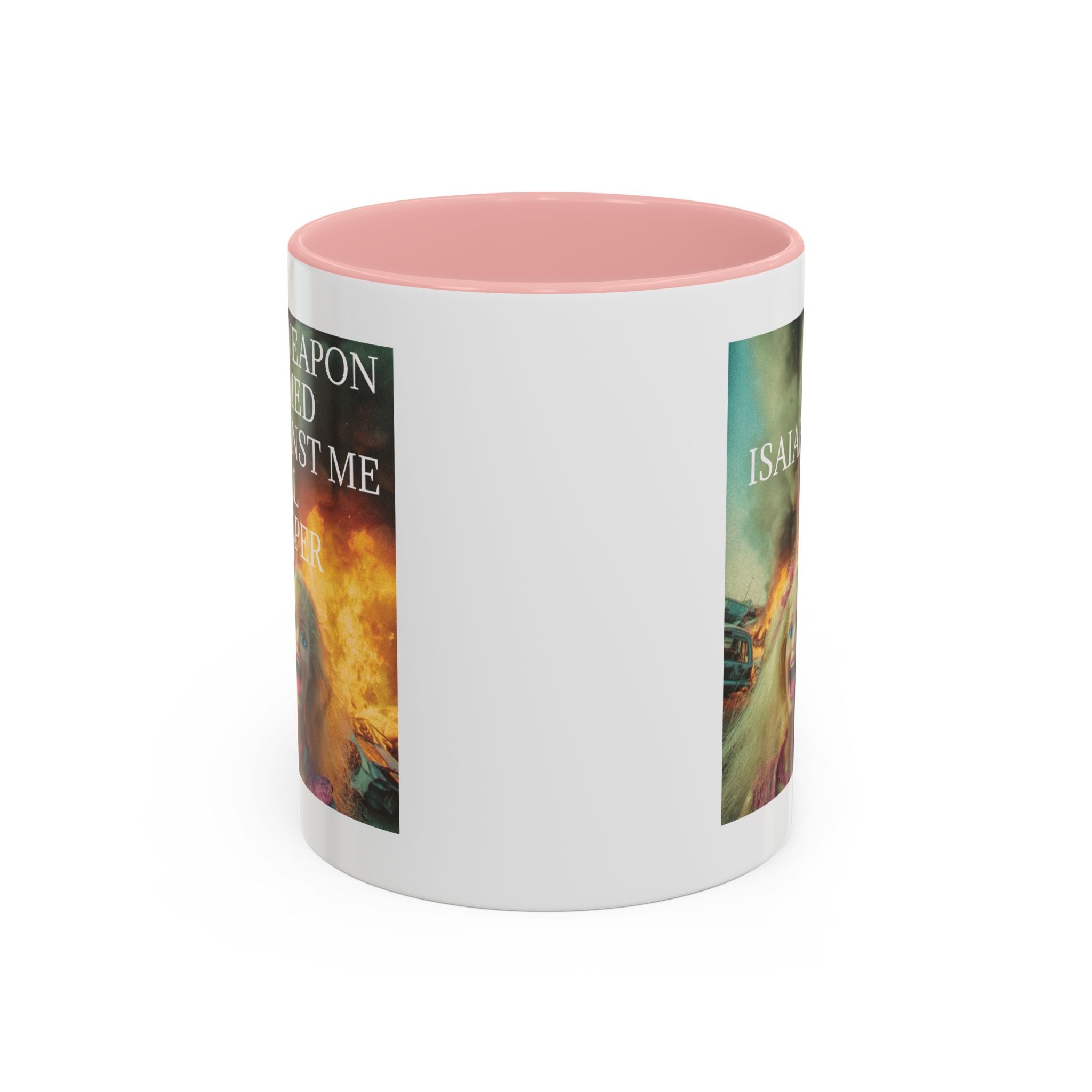 Isaiah 54:17 Faith Mug — No Weapon Formed Against Me Shall Prosper  Coffee Cup