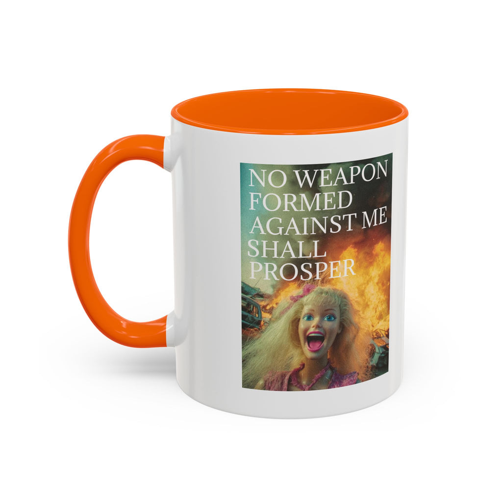 Isaiah 54:17 Faith Mug — No Weapon Formed Against Me Shall Prosper  Coffee Cup