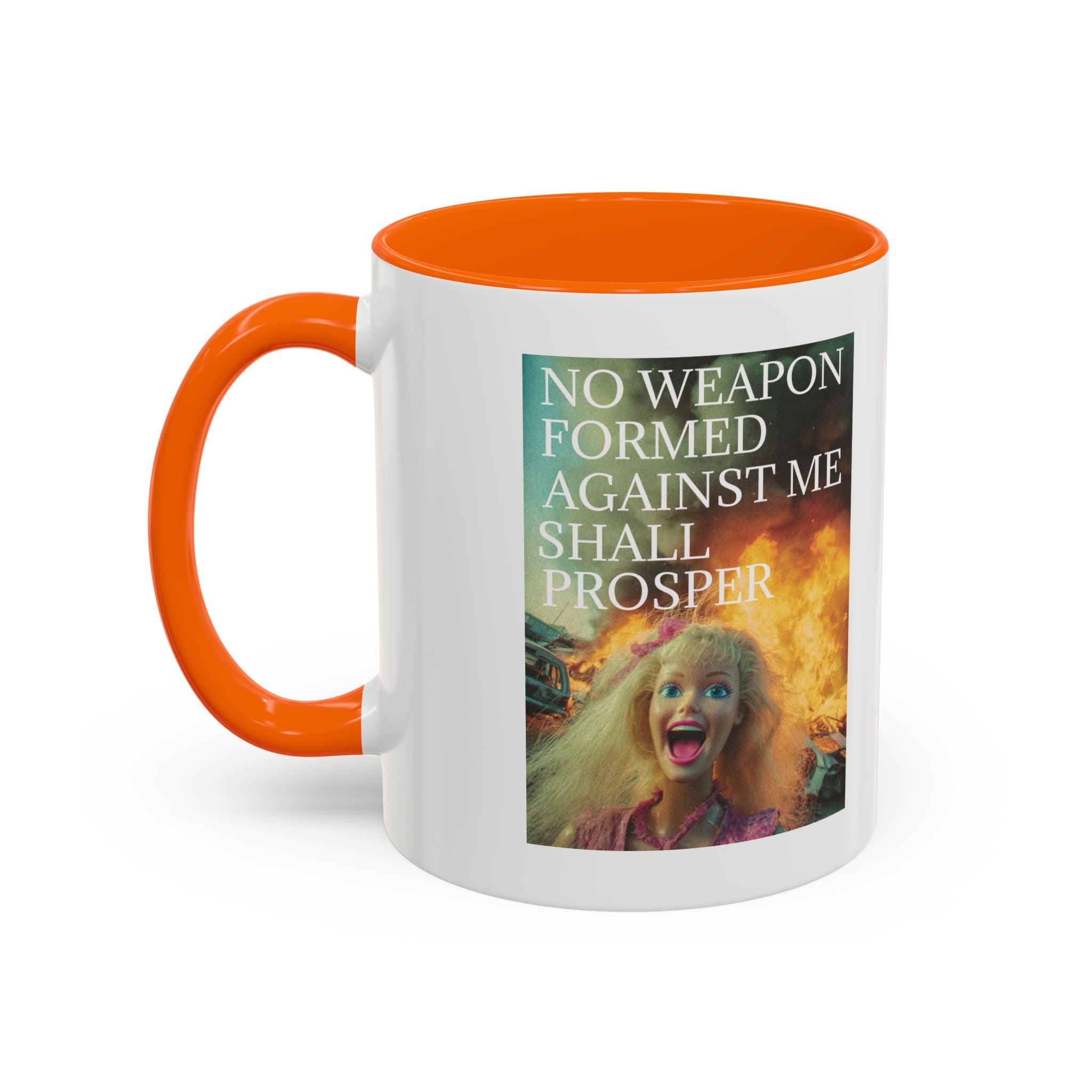 Isaiah 54:17 Faith Mug — No Weapon Formed Against Me Shall Prosper  Coffee Cup