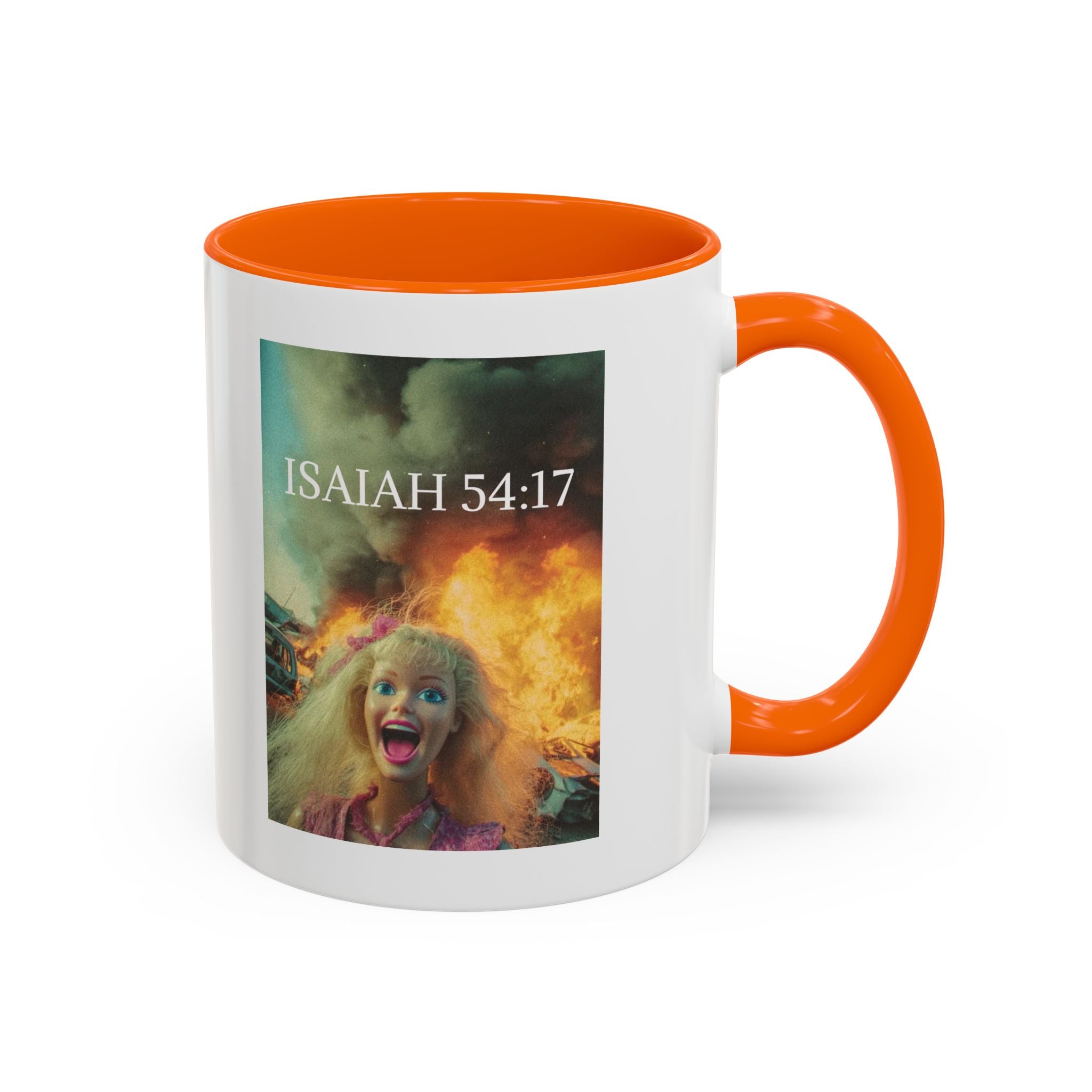 Isaiah 54:17 Faith Mug — No Weapon Formed Against Me Shall Prosper  Coffee Cup