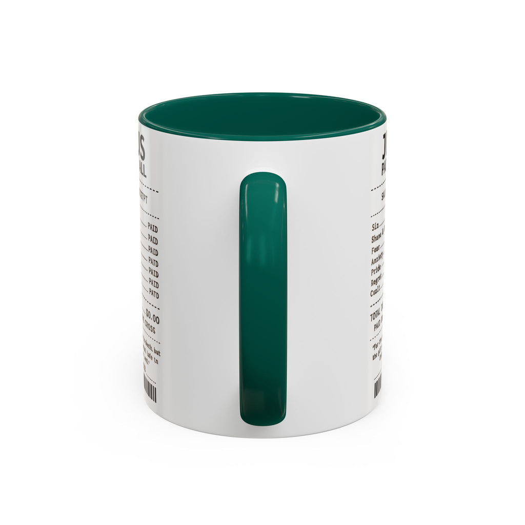 Jesus Paid It All — 11oz/15oz Coffee Cup with Scripture Quotes