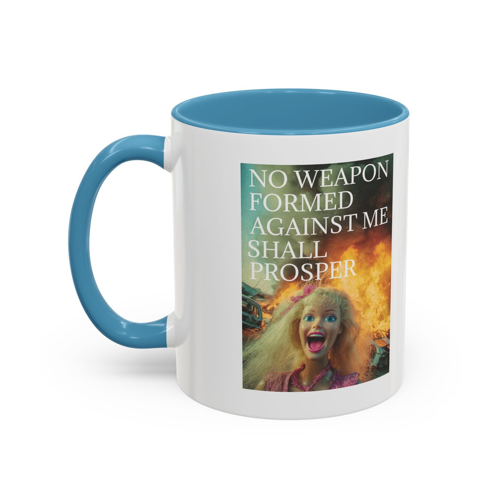 Isaiah 54:17 Faith Mug — No Weapon Formed Against Me Shall Prosper  Coffee Cup