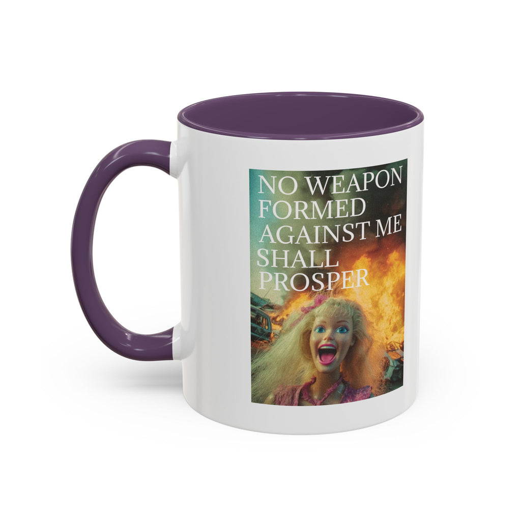 Isaiah 54:17 Faith Mug — No Weapon Formed Against Me Shall Prosper  Coffee Cup