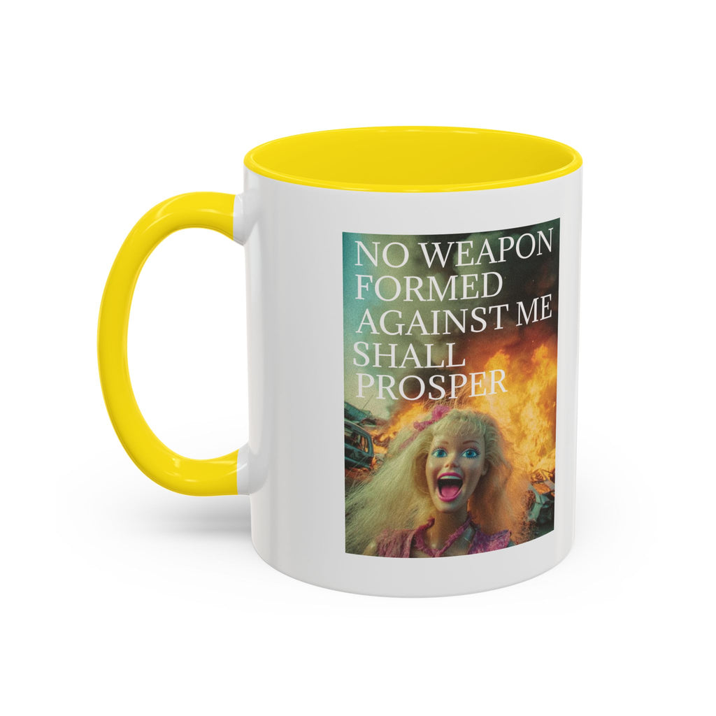 Isaiah 54:17 Faith Mug — No Weapon Formed Against Me Shall Prosper  Coffee Cup