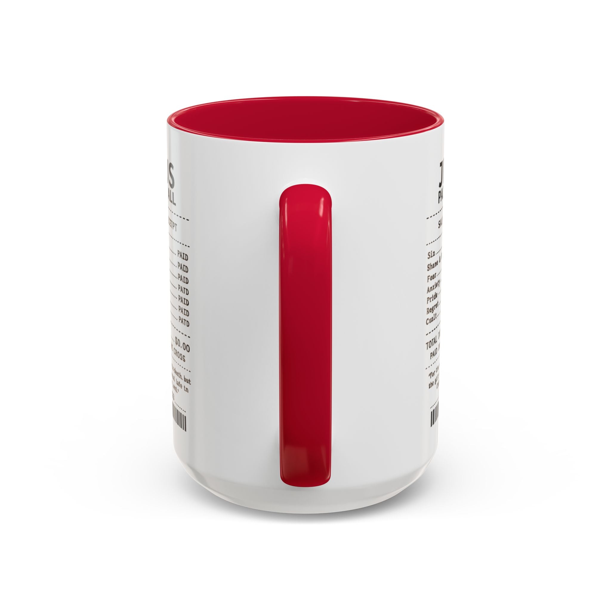 Jesus Paid It All — 11oz/15oz Coffee Cup with Scripture Quotes